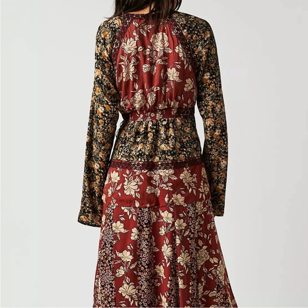 FREE PEOPLE Tilda Wrap Dress neutral combo - Picture 3 of 13